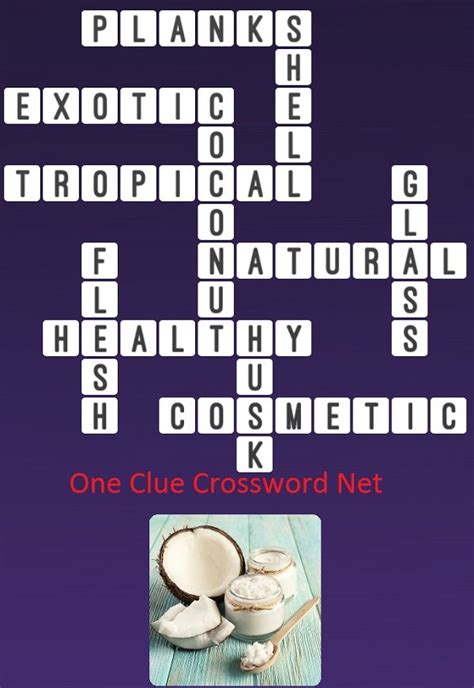 coconut fiber crossword clue